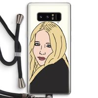 Mary Kate: Samsung Galaxy Note 8 Transparant Hoesje met koord