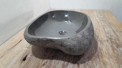 Wasbak riviersteen RXL250324, 62x41x15 cm