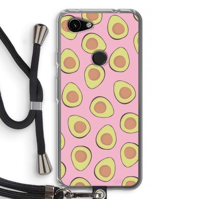 Dancing avocados: Pixel 3a Transparant Hoesje met koord