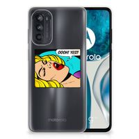 Motorola Moto G52/G82 Silicone Back Cover Popart Oh Yes - thumbnail