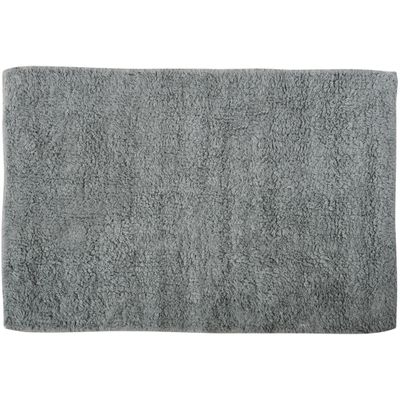 Badkamerkleedje/badmat voor op de vloer - grijs - 45 x 70 cm