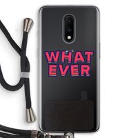 Whatever: OnePlus 7 Transparant Hoesje met koord