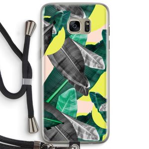 Fantasie jungle: Samsung Galaxy S7 Edge Transparant Hoesje met koord