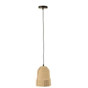 J-Line hanglamp Lijnen - zeegras - naturel|zwart