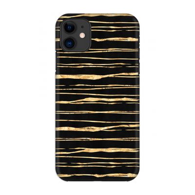 Gouden strepen: Volledig geprint iPhone 11 Hoesje
