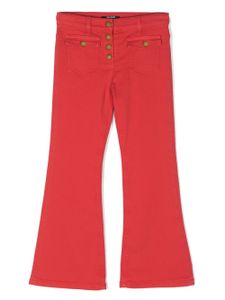 Balmain Kids jean évasé à ornements - Rouge