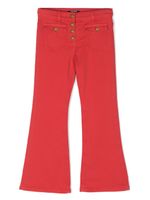 Balmain Kids jean évasé à ornements - Rouge