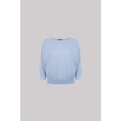 Jansen Amsterdam - Blauw | Dames | Trui | Blauw | L | regular | Kamst mode