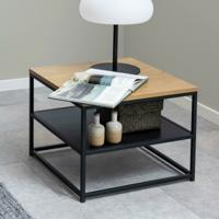 Bendt Salontafel 'Ture' Eiken en metaal, 55 x 55cm
