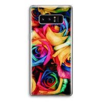 Neon bloemen: Samsung Galaxy Note 8 Transparant Hoesje