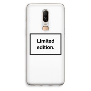 Limited edition: OnePlus 6 Transparant Hoesje