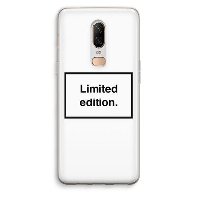 Limited edition: OnePlus 6 Transparant Hoesje