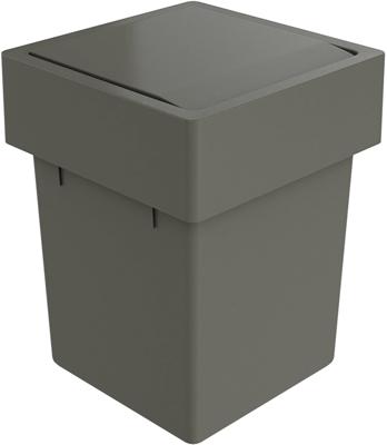 Primabad Afvalemmer 17,5x17,5x22,5 cm Grijs
