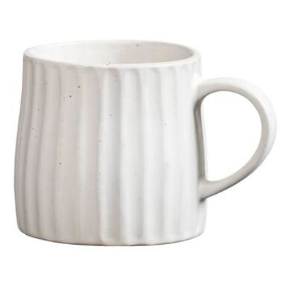 Mok met oor Mila - crème - stoneware - 340 ml - Leen Bakker