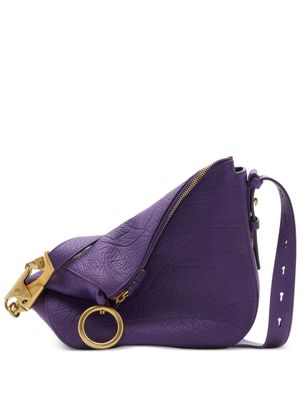 Burberry petit sac porté épaule Knight en cuir - Violet