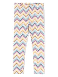 Missoni Kids legging à motif zig-zag - Jaune