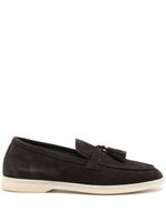 Scarosso Leandra tassel-detail suede loafers - Marron - thumbnail