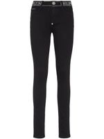 Philipp Plein legging Strass en jean stretch - Noir