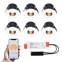 6x Betty witte Smart LED Inbouwspots complete set - Wifi & Bluetooth - 12V - 3 Watt - 2700K warm wit