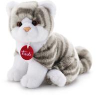Trudi kitten brad white/grey: 14x18x20 cm (s-20851)
