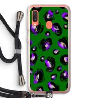 Green Cheetah: Samsung Galaxy A20e Transparant Hoesje met koord