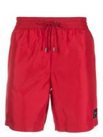 Dolce & Gabbana short de bain à plaque logo - Rouge - thumbnail