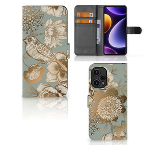 Hoesje voor Xiaomi Poco F5 Vintage Bird Flowers