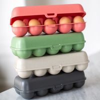 Koziol Bio-Circulair - Eggs To Go Eierdoos - Gerecycled Zonnebloemolie - Groen - thumbnail