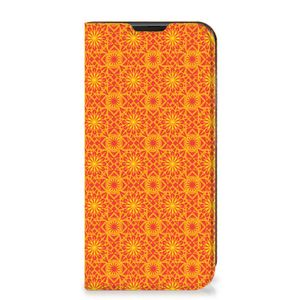 Samsung Galaxy Xcover 6 Pro Hoesje met Magneet Batik Oranje