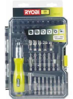 Ryobi RAK59SD | 59-delig Schroevendraaierset - 5132002251 - 5132002251