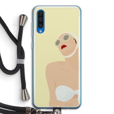 Summer: Samsung Galaxy A50 Transparant Hoesje met koord