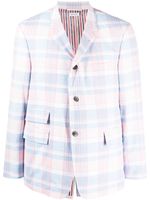 Thom Browne blazer en coton à carreaux - Rose - thumbnail