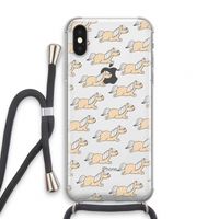 Ponys: iPhone XS Transparant Hoesje met koord