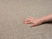Karpet24 Vloerkleed Laagpolig Effen Beige-Ø 120 cm