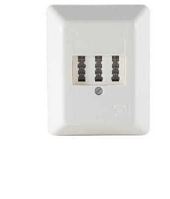 Shiverpeaks neu Telefoonaansluitdoos Telefoon Opbouw (op muur) Wit