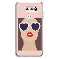 Red lips: LG V30 Transparant Hoesje