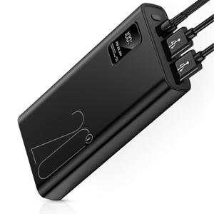 QuchiQ Draadloze Powerbank 20000mAh Quick Charge - Powerbank Geschikt voor Iphone, Samsung en Apple