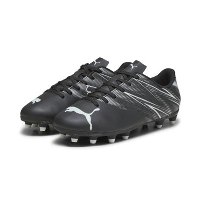 PUMA Attacanto Gras / Kunstgras Voetbalschoenen (MG) Kids Zwart Grijs Wit