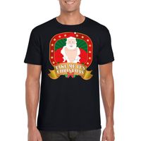 Foute Kerst t-shirt zwart take me it's christmas - thumbnail