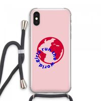 Run The World: iPhone XS Max Transparant Hoesje met koord