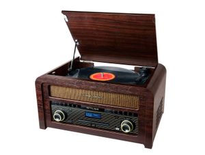 Muse MT-115DAB - Vintage muziekcenter met DAB+, radio, CD- platenspeler en Bluetooth