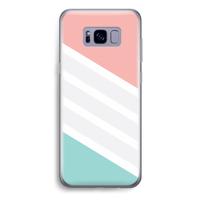 Strepen pastel: Samsung Galaxy S8 Plus Transparant Hoesje - thumbnail