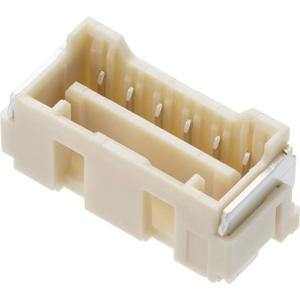 Molex 5024430670 Male header, inbouw (standaard) Totaal aantal polen: 6 Rastermaat: 2 mm Inhoud: 1 stuk(s) Tape on Full reel