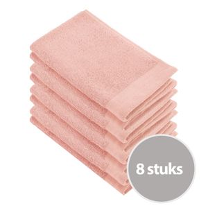 Walra Soft Cotton Gastendoekjes 30x50 cm 550gram Roze - 8 stuks