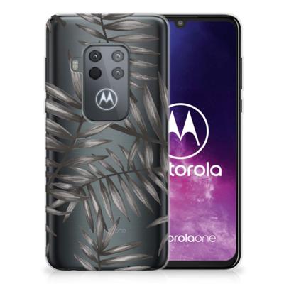Motorola One Zoom | TPU Case | Leaves Grey Motorola One Zoom | TPU Case | Leaves Grey