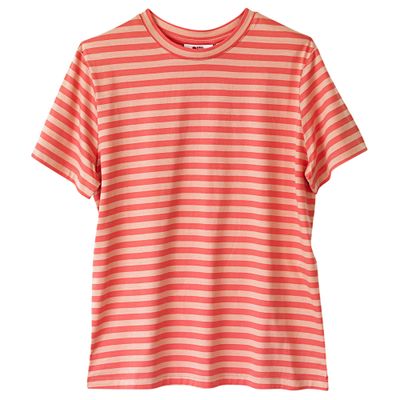 Fjällräven Dames T-Shirt Striped T-Shirt W, rood-roze, Maat: XS