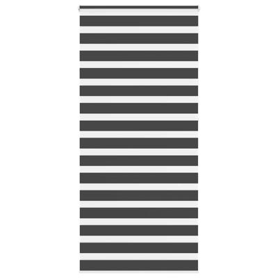 Zebra rolgordijn 115x230 cm stofbreedte 110,9 cm zwart