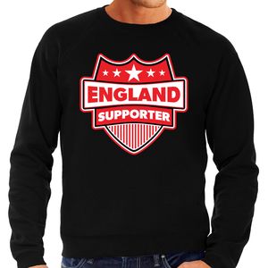 Engeland / England schild supporter sweater zwart voor heren