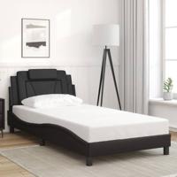 Bedframe "Viana" zonder matras kunstleer zwart 100x203 cm
