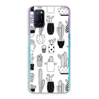 Cactusmotief: Oppo A72 Transparant Hoesje